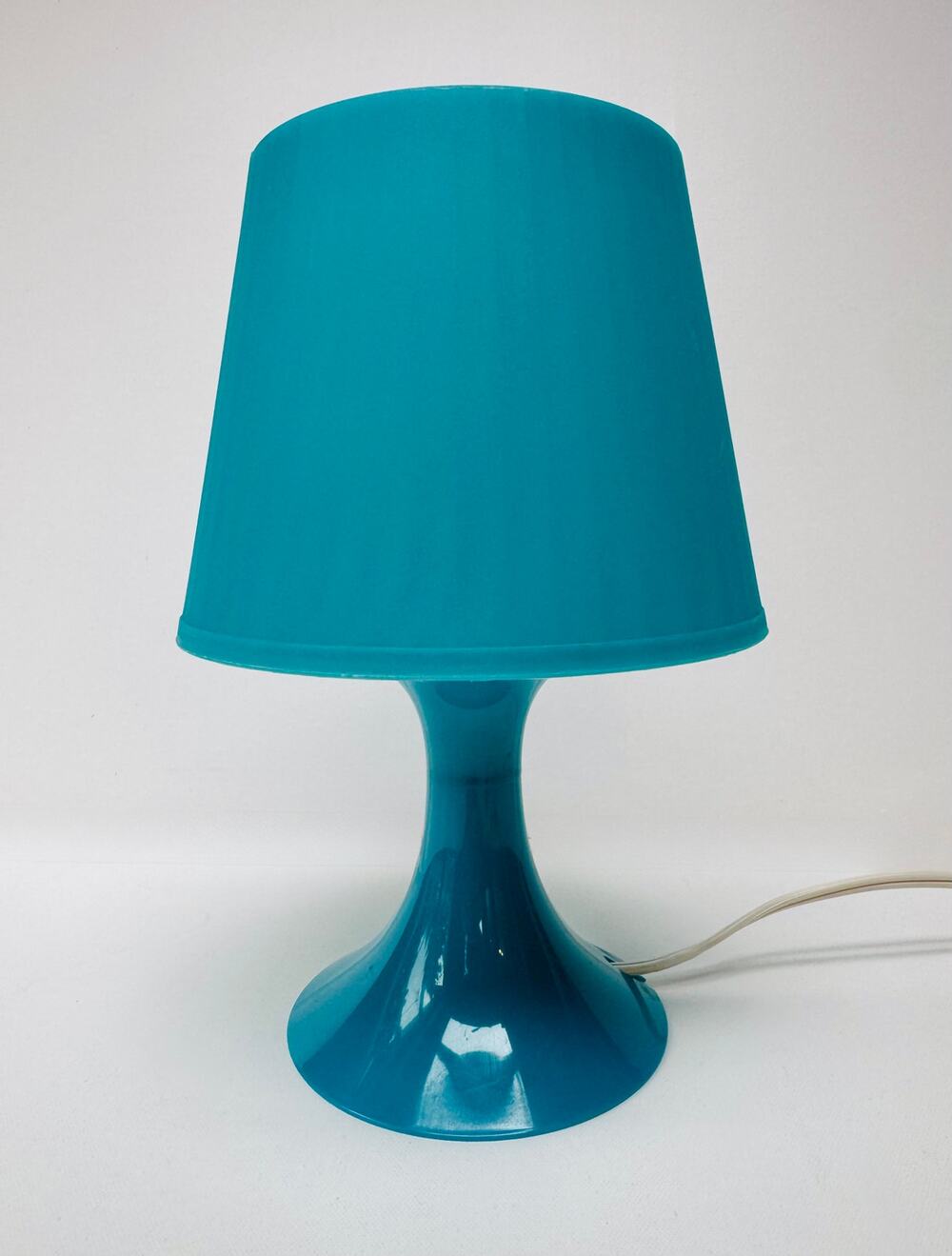 Vintage 1990s IKEA Teal Plastic Table Lamp, Postmodern